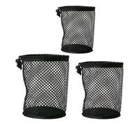HOOLRZI 3 bolsas de golf con diseño de malla para deportes al aire libre, con protección contra la intemperie y cómodo almacenamiento de pelotas de golf con cordón