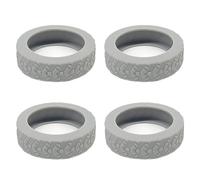 HOOLRZI 4 fundas protectoras de silicona para ruedas de equipaje para maletas y sillas de oficina, 1