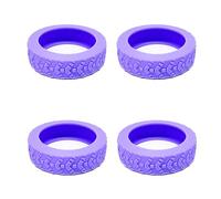 HOOLRZI 4 fundas protectoras de silicona para ruedas de equipaje para maletas y sillas de oficina, 1