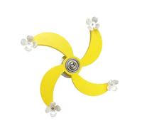 HOOLRZI 4 hojas giran molinos de viento masticables juguete loros rueda interactivamente pájaro giratorio giratorio giratorio rueda giratoria