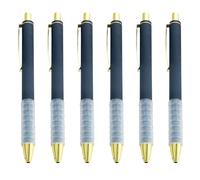 HOOLRZI 6 bolígrafos retráctiles de 1,0 mm, suministros escolares, bolígrafos de escritura suave para escritura creativa