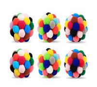 HOOLRZI 6 juguetes coloridos para masticar suavemente para gatitos, forma de juguete colorido para mantener al gatito ocupado