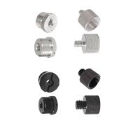 HOOLRZI 8Pcs 5/8-1/4-3/8 Thread Screw Mounting for Mic Holder Camera Rig Tripod Stand Sturdy Aluminum Portable Clip Adapter for Outdoor Recording