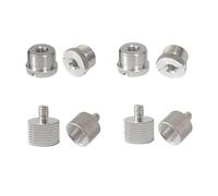 HOOLRZI 8Pcs 5/8-1/4-3/8 Thread Screw Mounting for Mic Holder Camera Rig Tripod Stand Sturdy Aluminum Portable Clip Adapter for Outdoor Recording