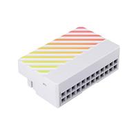 HOOLRZI Adaptador De Conector De Alimentación De 24 Pines Sincronizado con Placa Base ARGB Que Ofrece Control De Color Y Mejora La Apariencia del Cableado Conector ARGB Sync