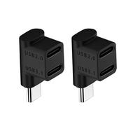 HOOLRZI Adaptador Macho a USB 3 1 Tipo C En Forma De U De 90/180 Grados 4K60HZ 10Gbps Conectores Convertidores De Carga Rápida
