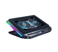 HOOLRZI Almohadilla de refrigeración universal para laptop con tecnología de overclocking de flujo de aire de 15 veces, ruido mínimo para portátiles de 15 a 21 pulgadas