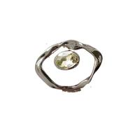 HOOLRZI Anillos de citas de línea exagerada, anillos ajustables de apertura de dedo, joyería única para dedos adecuados para fiestas y uso diario con textura, talla única, como se describe, como se