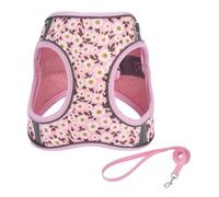 HOOLRZI Arnés grande para perros pequeños sin tirones con correa clip ajustable, hebillas cómodas y seguras, arnés para gatito