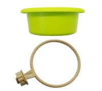 HOOLRZI Bañera de agua para loros, pájaros, caja de ducha para periquitos, tortolitos, jaula colgante para mascotas, suministros para mascotas