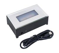 HOOLRZI Base de luz LED rectangular grabada en 3D ABS resistente que ofrece una lámpara de iluminación ajustable, talla única, como se describe