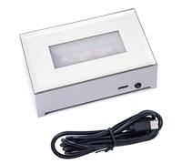 HOOLRZI Base de luz LED rectangular grabada en 3D ABS resistente que ofrece una lámpara de iluminación ajustable, talla única, como se describe