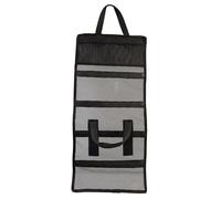 HOOLRZI Bolsa de almacenamiento portátil para señuelos de pesca, caja de almacenamiento de señuelos de metal, con bolsillos para herramientas, estuche vertical largo de pesca duradera