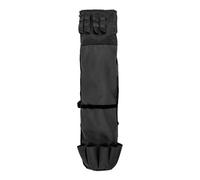 HOOLRZI Bolsa organizadora de carrete de caña de pescar, bolsa de almacenamiento de aparejos de gran capacidad, multifunción, plegable, con capacidad para 5 postes, Black