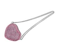 HOOLRZI Bolso cruzado pequeño con forma de corazón brillante con lentejuelas, ligero, uso diario, para mujeres y niñas, elegante bolso de noche, a