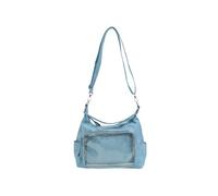 HOOLRZI Bolso cruzado vintage de poliuretano transparente, correa ajustable, espacioso, retro, para artículos esenciales diarios, gran capacidad, bolso retro transparente, Blue