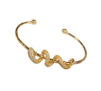 HOOLRZI Brazalete abierto simple y elegante, simple y versátil, adecuado para mujeres de moda, accesorios, talla única, como se describe