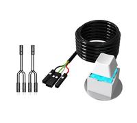 HOOLRZI Cable de extensión de botón de encendido ABS para computadora para un acceso rápido y reducción del desgaste, extensión de alimentación de escritorio