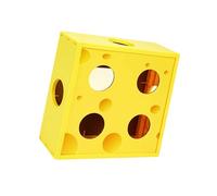 HOOLRZI Caja de actividades giratoria automática, diseño de juego interactivo, a prueba de masticación, para gatitos curiosos, gatos, caja de rompecabezas