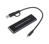HOOLRZI Caja de disco duro M.2 USB 3.1 para disco duro externo M.2, adaptador de unidad de disco duro NVME de 10 Gbps, aluminio, caja de disco duro USB