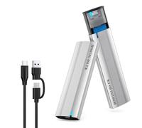 HOOLRZI Carcasa M.2 NVME/NGFF de 10 GB, transferencia de datos rápida, fácil instalación, aleación de aluminio, velocidad de instalación rápida, M.2 NVMe a USB 3.1