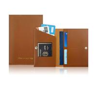 HOOLRZI Cartera Titular de crédito bancario Tarjeta Pasaporte Monedero de Negocios Estuche para Tarjetas de Moda Monedero de PU Cartera con Hebilla para Mujeres y Hombres