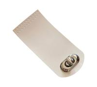 HOOLRZI Clip permanente de piel sintética con cierre de seguridad para bolso artesanal, accesorios artesanales, bolsa de cuero ajustable, proyectos de actualización, White, Q