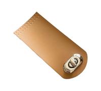 HOOLRZI Clip permanente de piel sintética con cierre de seguridad para bolso artesanal, accesorios artesanales, bolsa de cuero ajustable, proyectos de actualización, Khaki, Talla única