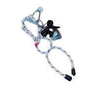 HOOLRZI Colgante de cordón trenzado con lazo de moda para bolsa de accesorios para mujeres y niñas, White