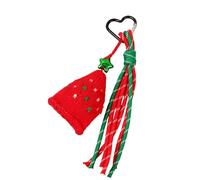 HOOLRZI Colgante de cuerda trenzada, llavero para bolso, bolsos, accesorios, accesorios de coche, accesorios para mujeres y niñas, Árbol de Navidad