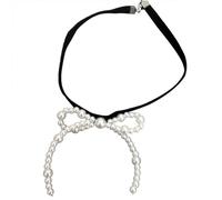 HOOLRZI Collar de lazo de moda, joyería exquisita, collar de lazo, collar de cadena para el cuello para mujer, colección de joyas