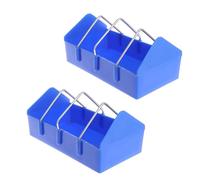 HOOLRZI Comederos divisores extraíbles para palomas, loros y pollitos que garantizan una alimentación pacífica a través de compartimentos separados, comederos de palomas de plastómero