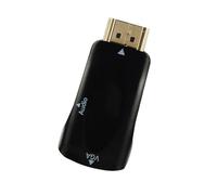 HOOLRZI Convertidores De Adaptador VGA HDTV Salida De Fuente De PC a Monitores Conector De Vídeo Dongle HDTV a Adaptador para Proyector
