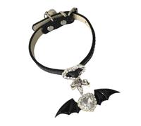 HOOLRZI Elegante lazo de diamantes de imitación para mujer, cadena de muñeca ajustable, joyería versátil para fiestas, dije de diablo, talla única, como se describe