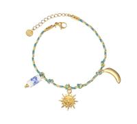 HOOLRZI Elegante pulsera de acero inoxidable con cuentas de diseño retro, unisex, accesorio de moda para ocasiones informales o formales, cordón tejido contemporáneo, talla única, como se describe