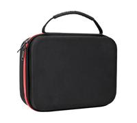 HOOLRZI Funda de mano de piel sintética para móvil 7 7P, bolsa de almacenamiento para fotógrafos y creadores de video en aventuras de piel sintética, Color negro.