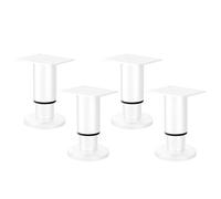 HOOLRZI General Furniture - Patas de acero enrolladas para mesa, ajustables, resistentes, para múltiples tipos de muebles, elevadores de marco de cama