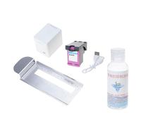 HOOLRZI Impresora de alimentos de mano con tecnología de inyección de tinta para personalizar postres y diseños de espuma de bebidas, impresora de múltiples superficies