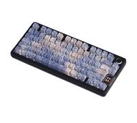 HOOLRZI Juego de 135 teclas de doble disparo PBT con diseño de flores, teclas de retroiluminación para teclado mecánico, teclas PBT de doble disparo