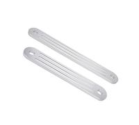 HOOLRZI Juego de placas de travesaño para pernos superiores, agujeros estándar e inferiores para pernos estándar de 15 x 2 pulgadas / 12 x 2 pulgadas de grosor, placa de aluminio de popa de 3/8