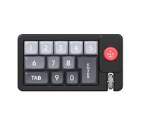 HOOLRZI K810 - Teclado mecánico programable macro de 12 teclas, con cable, intercambiables en caliente, personalizables