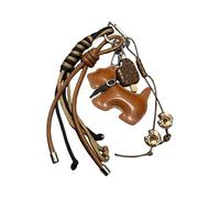 HOOLRZI Llavero de cuerda anudada, colgante estético para coche, mochila, bolso, decoración, moda, regalo, bolsa de regalo