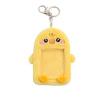 HOOLRZI Llavero de Felpa Portatarjetas con Foto de Felpa de Dibujos Animados Lindo para Foto de ídolo, Colgante de Bolsa de Llavero Suave Coleccionable para fanáticos y Amantes de la papelería