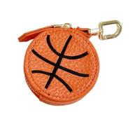 HOOLRZI Llavero de piel sintética de moda con diseño deportivo para trajes casuales, accesorio resistente al agua, accesorio de fútbol y baloncesto, Baloncesto., Talla única