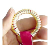 HOOLRZI Llavero de silicona seguro para muñecos de felpa, paquete de 6 unidades, diseño suave y flexible, varios colores para niños y adultos, protector de llavero de silicona, Amarillo, beige, Talla