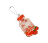 HOOLRZI Llavero estético, accesorios encantadores para bebidas, botellas, bolsas, anillos de coche para mujeres y niñas, regalo estético, Tomates rojos, One Size