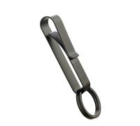 HOOLRZI Llaveros de acero inoxidable con clip para cinturón para exteriores, mosquetón para senderismo y viajes diarios, organizadores minimalistas