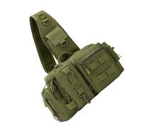 HOOLRZI Mochila de aparejos de pesca para hombre, bolsa de almacenamiento con soporte para caña, bolsa de nailon para pesca y senderismo, a