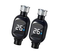 HOOLRZI Pantalla de Cabezal de Ducha térmica de Respuesta rápida Seguimiento de la Temperatura del Agua Real Accesorio de baño de Acero Resistente Pantalla de Temperatura Impermeable