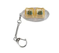 HOOLRZI Pequeños Teclados De 2 Teclas Llavero De Juguete Probador De Interruptores Mecánicos para Entrenamiento Y Viaje Compañero De Viaje Llavero De PC Regalo
